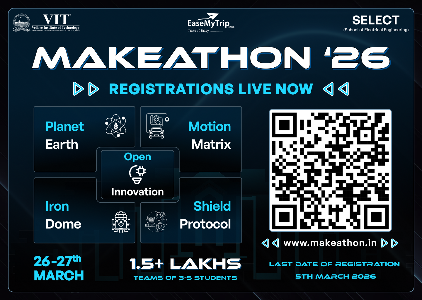 SELECT Makeathon '26 Hackathon Poster 